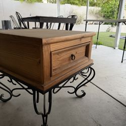 Wood Side Tables Made In Mexico Wrought Iron