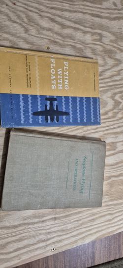 2 Antique Seaplane Flying Books: Flying with Floats and Seaplane Flying Books