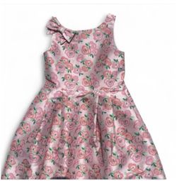 Janie and Jack Floral Jacquard Dress - Blush Rose