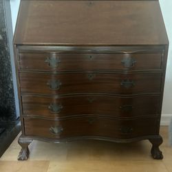 Antique Secretary Desk And Bookcase 
