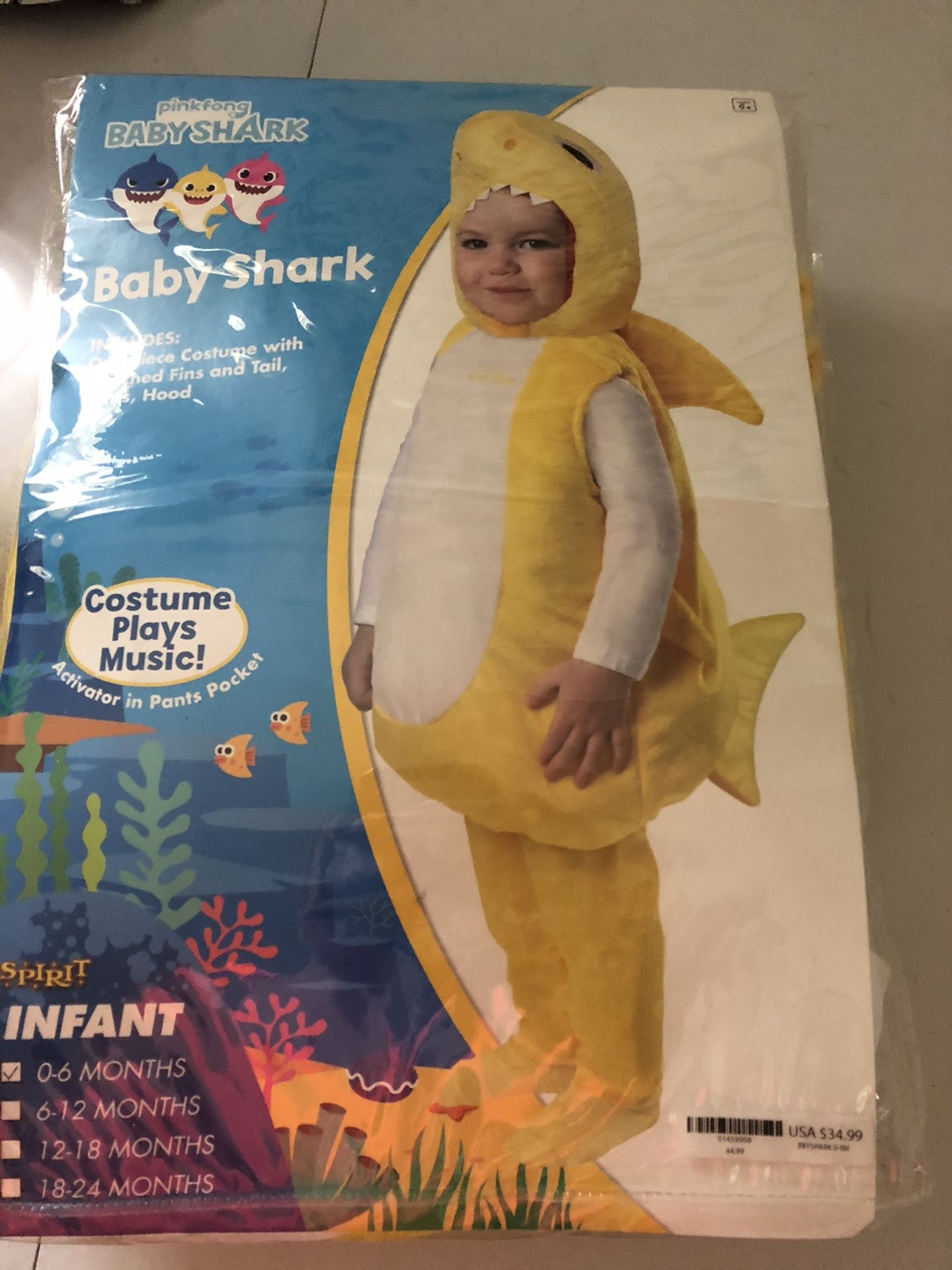 Baby shark infant Halloween costume
