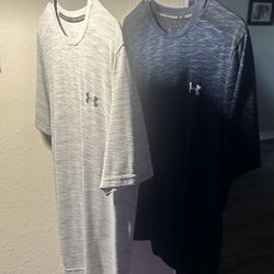 2 Under Armour Athletic Shirts – Size Large, Men’s Activewear