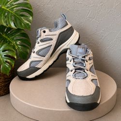 New Balance 759 Trail Walking Sneakers Gray Blue Suede Mesh Hiking Women's 8.5
