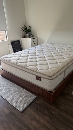Queen Bed frame + Mattress