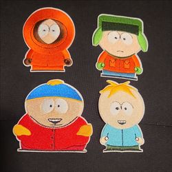 South Park Embroidered Patch Set