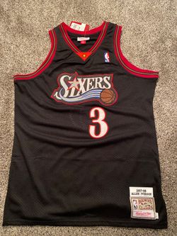 Black Allen Iverson 76ers jersey