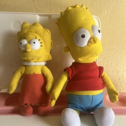 Bart Simpson & Lisa Simpson Plush 
