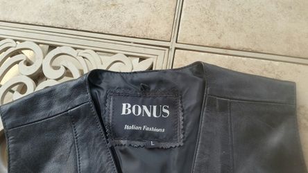 Woman's leather vest