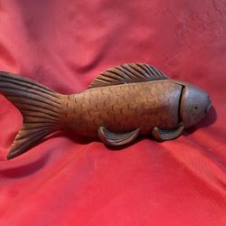 Wooden Fish 9 Inches Beautiful 