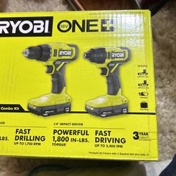 Ryobi Drill Set W/ Batteries