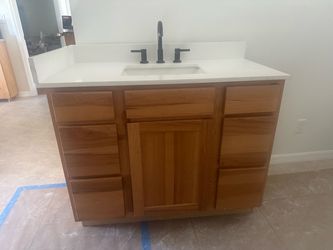 Beautiful 42” Solid Wood Vanity
