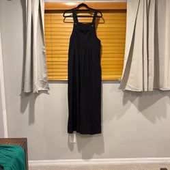 Black Jumper Overalls Size L
