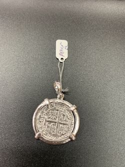 Atocha silver coin pendant