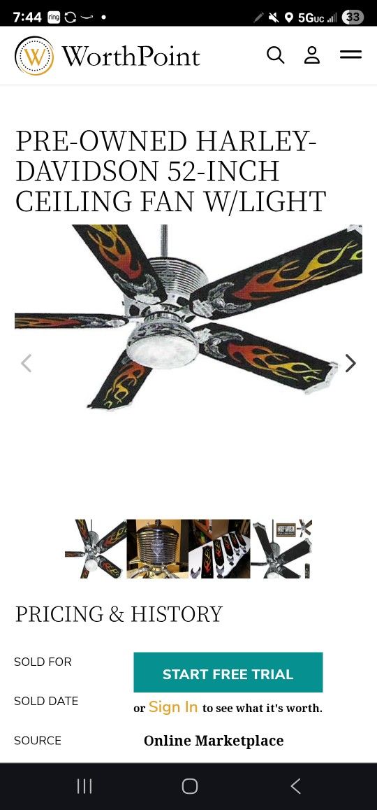 Harley Davidson Ceiling Fan