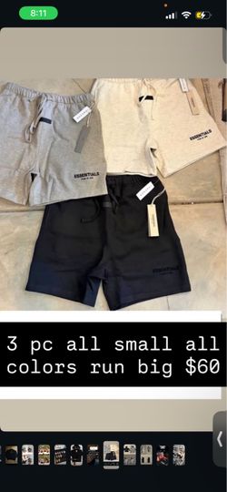 essential shorts size small