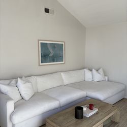 White Sectional (Living Spaces Grand down Sectional)