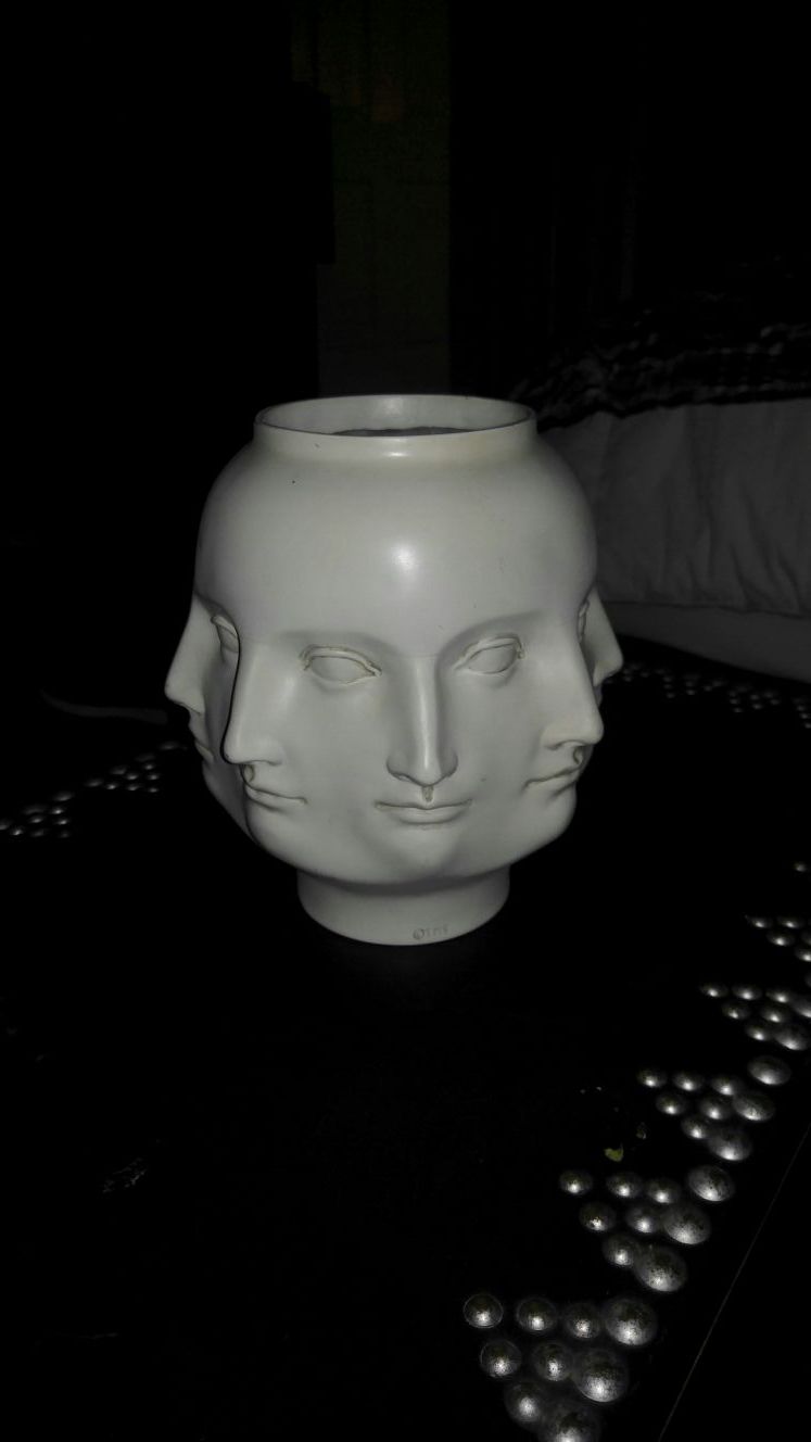 Sculptural Vitruvian Dora Maar Fornasetti Style Perpetual Face Vase TMS