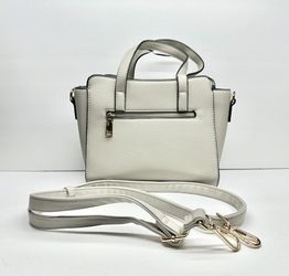 Aldo Light Gray Crossbody/Double Handle Handbag   