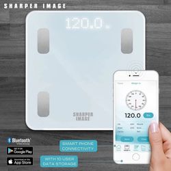 Sharper Image Digital Body Scale with LED & Bluetooth