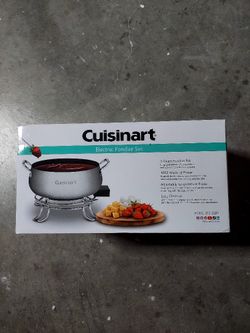 New Cuisinart Electric Fondue Set (3-Quart Stainless Steel) NEW
