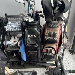 Bmw Leather Golf Bag