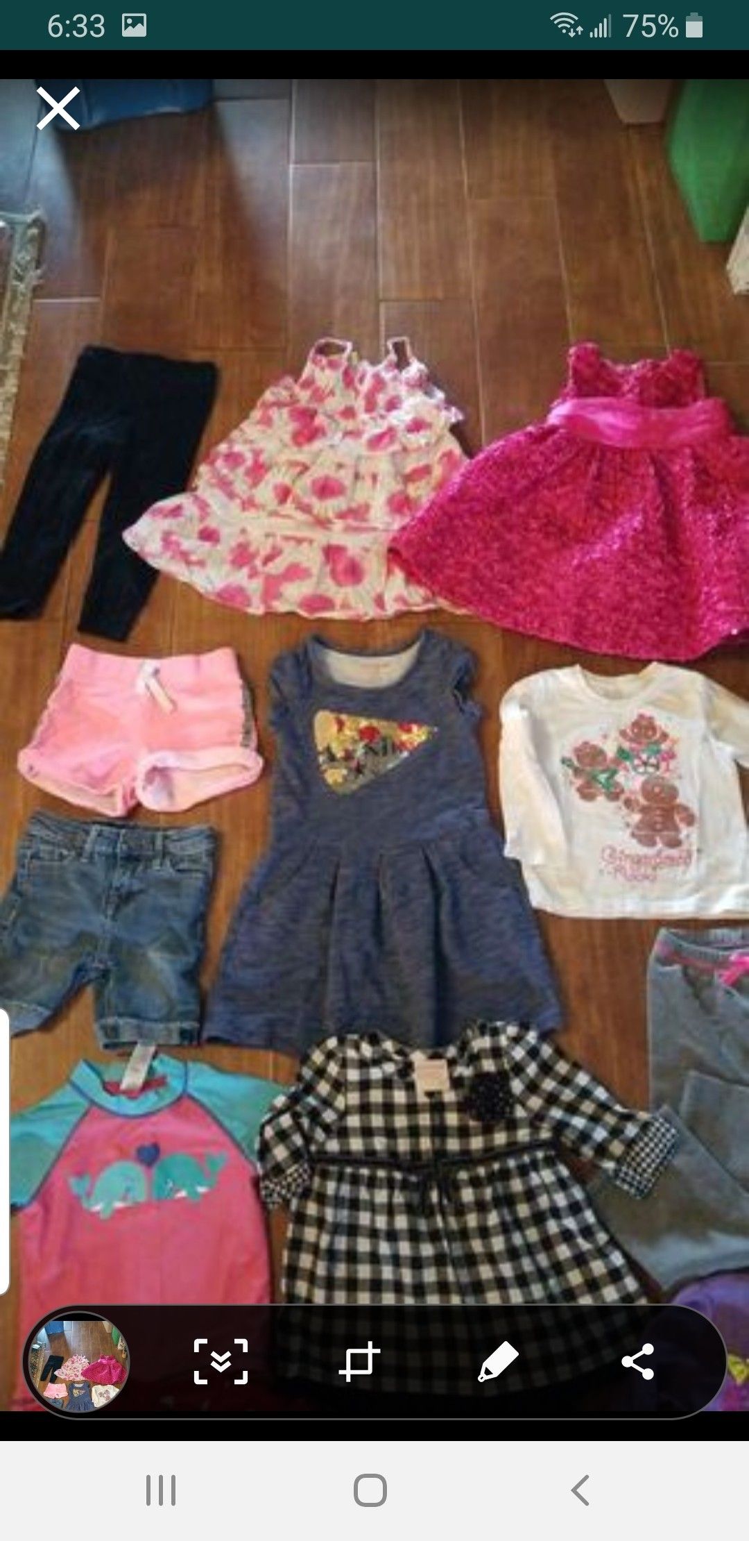 Girls size 3/4 name brands clean clothes