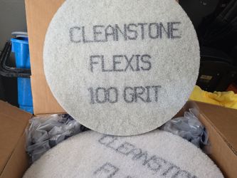 Natural stone and concrete polishing pads.