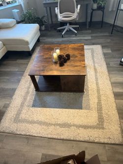 Cream & Gray Area Rug