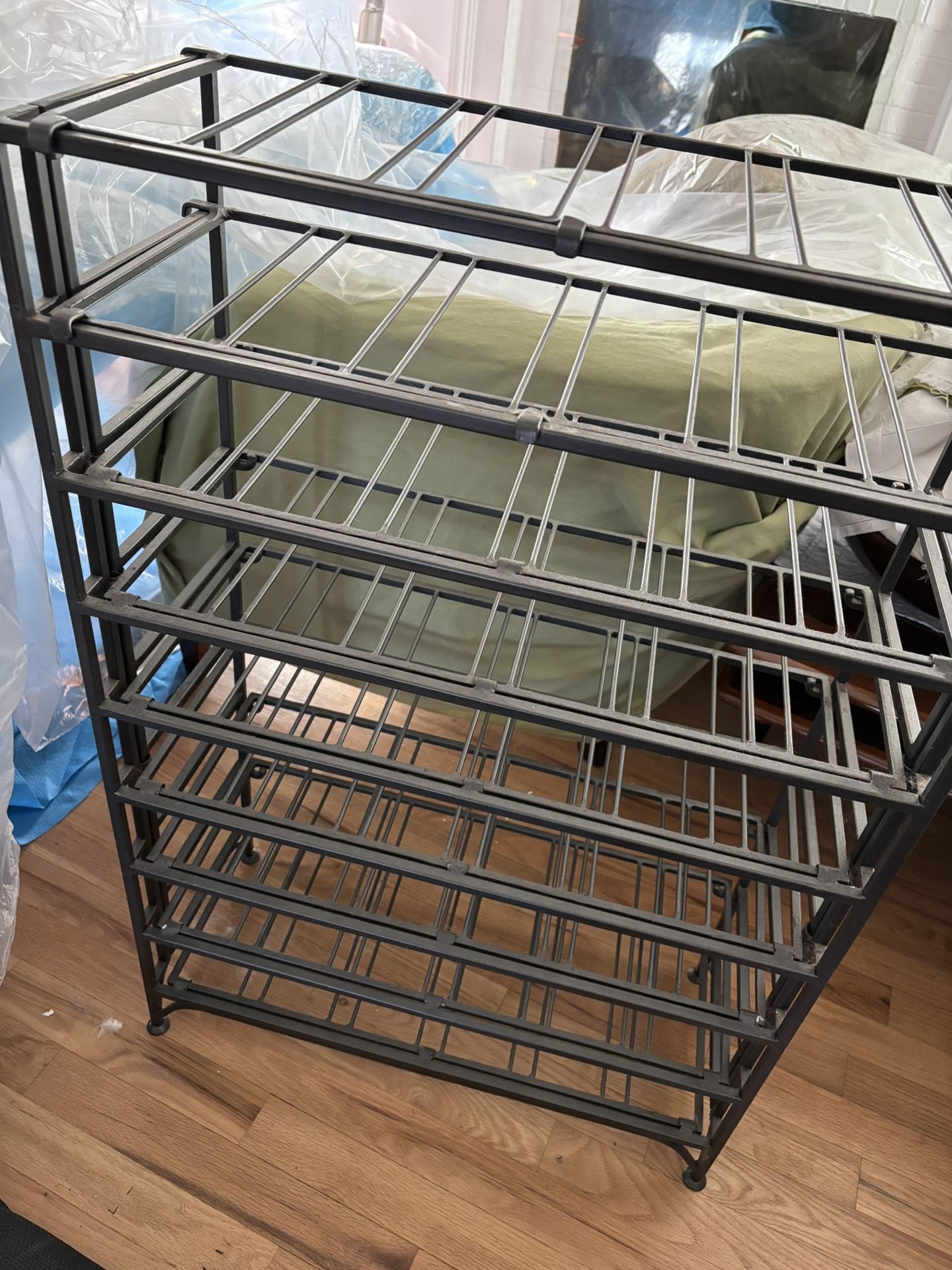 Wine Rack, Metal And Collapsable