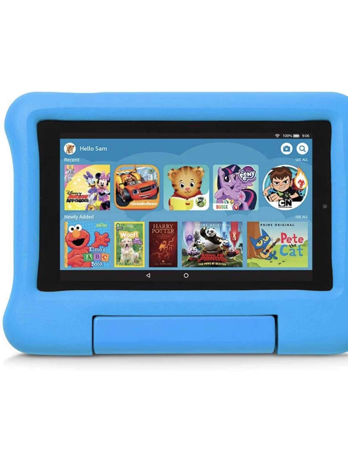 Kid-Proof Case for Fire 7 Tablet (Compatible with 9th Generation Tablet, 2019 Release), Blue
