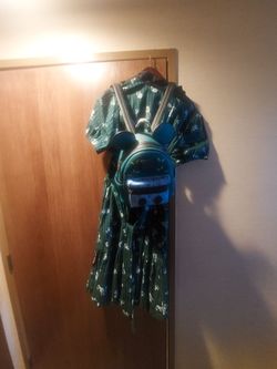 Haunted mansion dress costume and loungefly disney parks  backpack