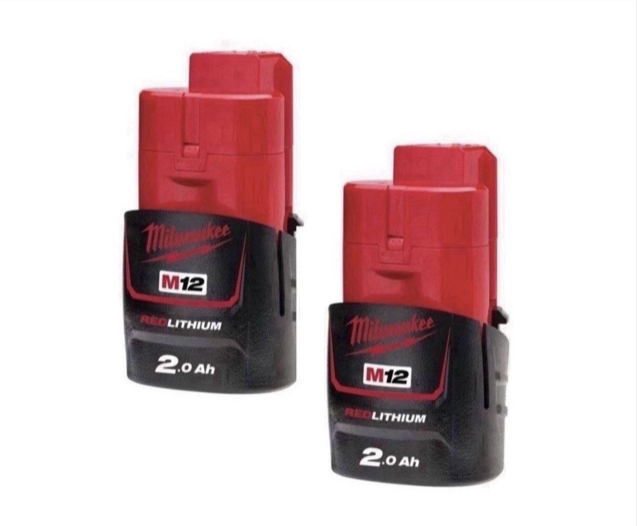 New 2 Milwaukee M12 2.0 Battery