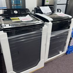 Washer Dryer Set, 27’ Top Load Brand New Samsung 