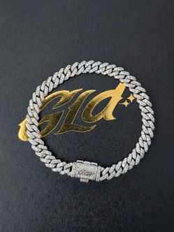 Micro Diamond Prong Cuban Bracelet