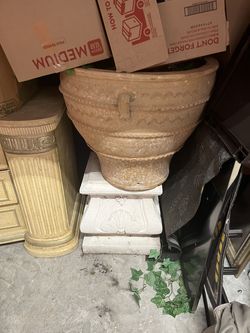 Large brown/terracotta urn