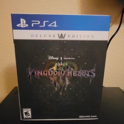 Kingdom Hearts 3 PS4 DELUXE EDITION (New Condition, All Parts Included/Never Touched, Seal Broken)