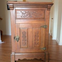Antique Wooden Ice Box