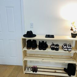 Wood Shoe Rack