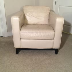 Beige Leather Chair