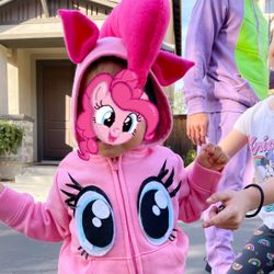 DIY Toddler Girls My Little Pony Pinky Pie Halloween Costume 18-24 m