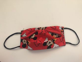 Red Mickey Mouse face mask