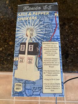 Route 66 Salt & Pepper Shakers