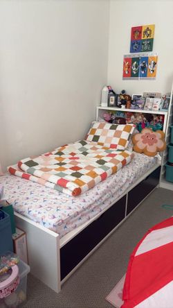 IKEA Single / Twin bed and headboard