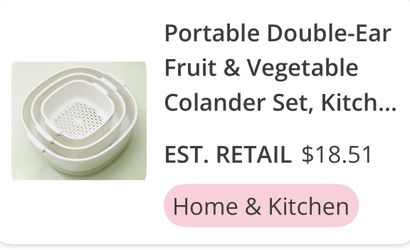 Double Ear Colander $8