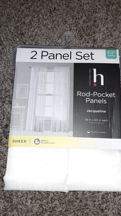 2 Panel Shear Set Curtains