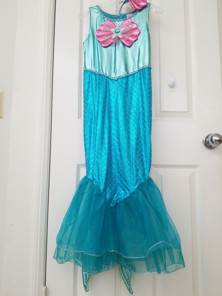 Mermaid Costume Dress, Size 7