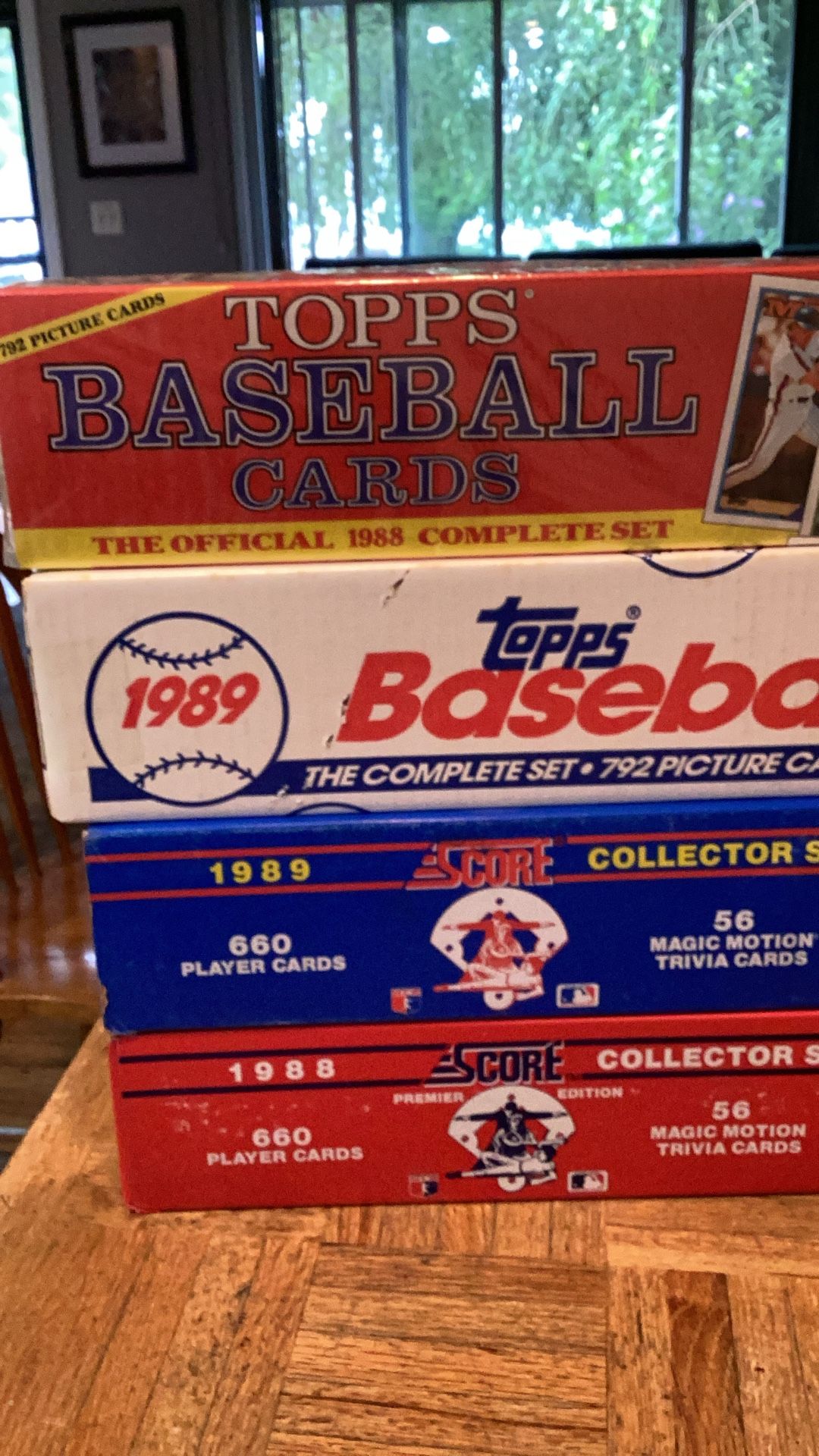 Baseball Card Sets New 1987 To 1990 Fleer Tops Donruss