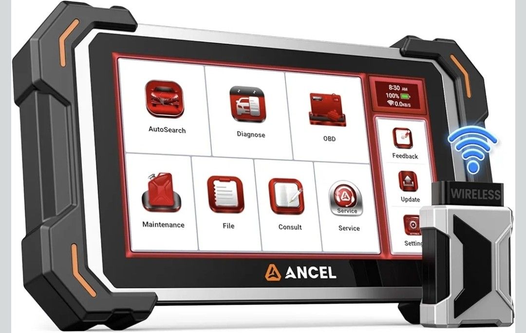 ANCEL DS500BT Bidirectional OBD2 Scanner, Full System Car Diagnostic Tool with 28+ Reset Functions, ABS Bleeding, SRS/EPB/BMS Reset, CAN FD, Auto VIN,