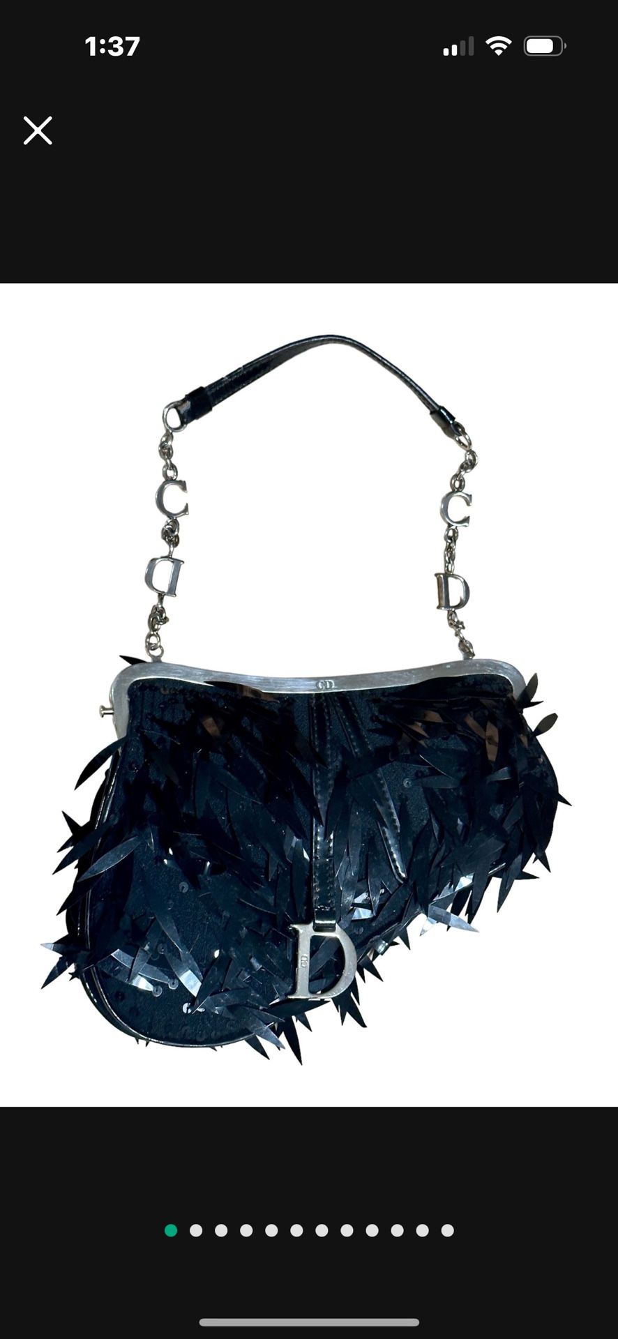 Authentic vintage Christian Dior evening clutch