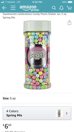 Brand new sealed candy 6 pack cake decorations cookie decorations